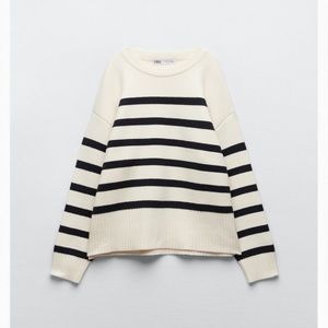 Zara Striped Knit Sweater Size Small